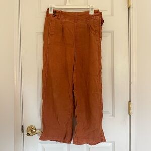 Burnt orange American eagle long flowy pants